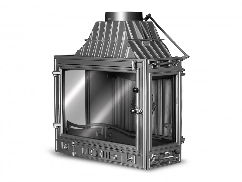 Каминная топка KawMet W3PLB-16.7 кВт три стекла